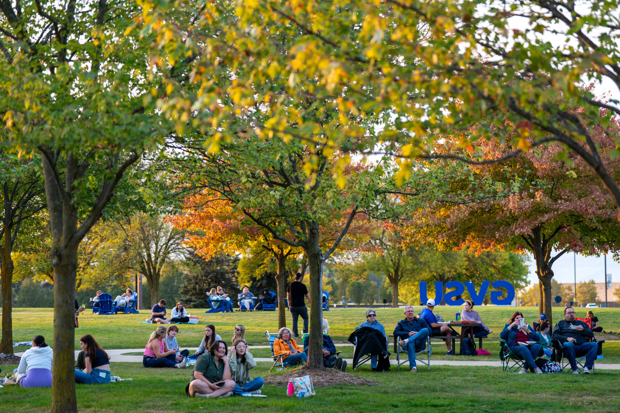 People gather for “Love Story: A Taylor Swift-inspired Carillon Concert Event” on Oct. 11.